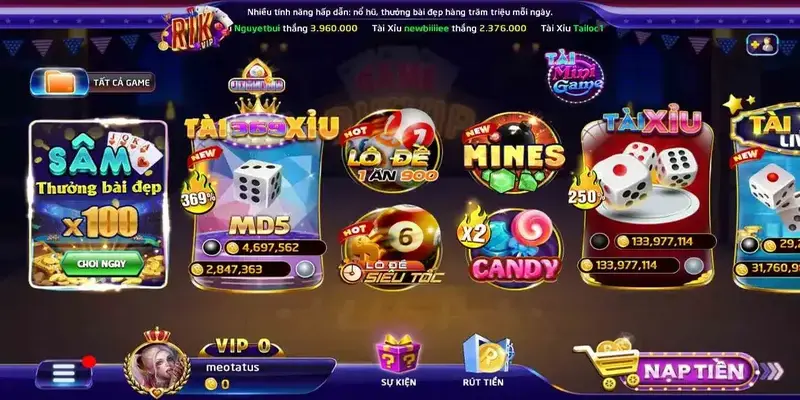 Casino Rikvip đầy kịch tính